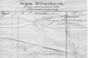 Bilde av Ingw. Otterbech Herreekvipering  - Gustav Abrahamsens Eftf.